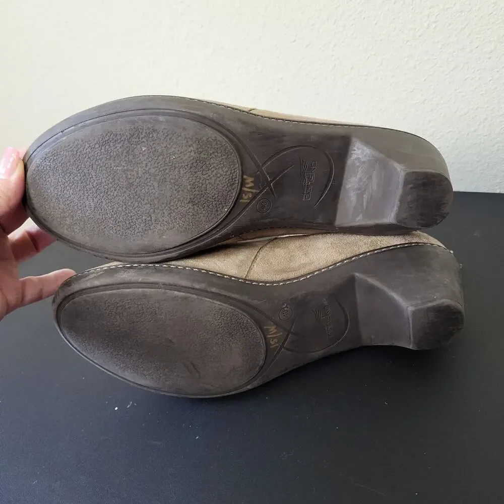 Dansko Womens Bonita 3700-162000‎ Gray Leather Ankle Booties Size US 9.5 EU 40